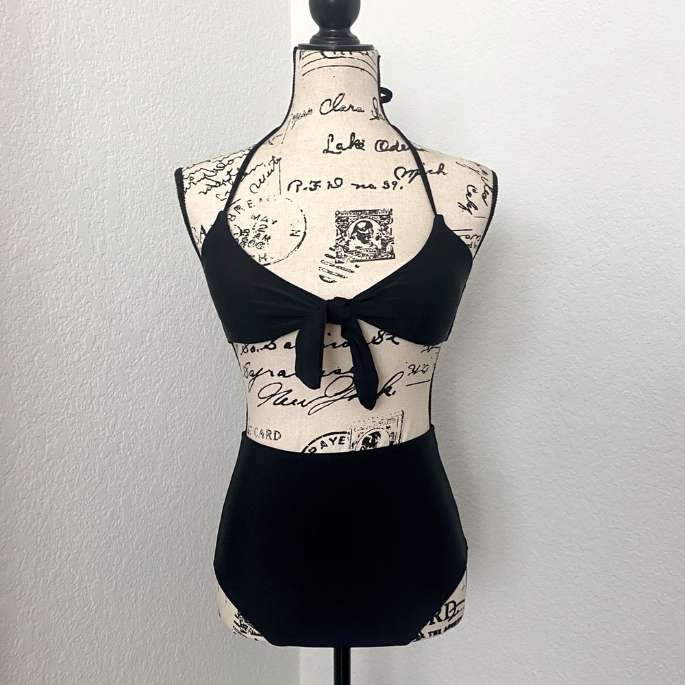 Black high waist bikini